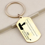 In Memory of Dad Father's Gift Keychain: I'LL LOVE YOU FOREVER
