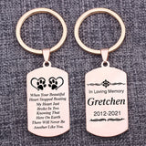 Personalized Memorial Keychain with Life Years, Name Keyrings