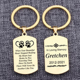 Personalized Memorial Keychain with Life Years, Name Keyrings