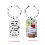Personalized Memorial Mom Gift Lifetime Photo Keychain