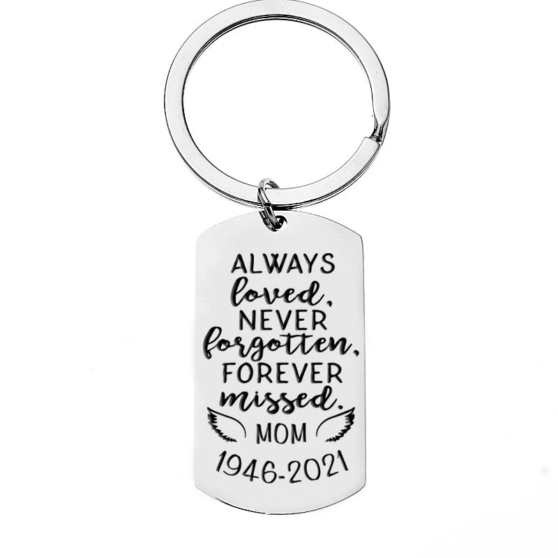 Personalized Memorial Mom Gift Lifetime Photo Keychain