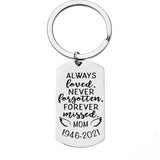 Personalized Memorial Mom Gift Lifetime Photo Keychain