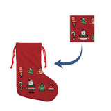 Photo Plush Christmas Stockings w/ Personalized Memorial Stone Decor