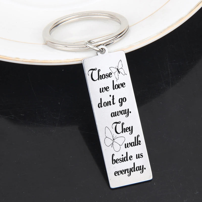 Personalized Memories Keychain - Those We Love Don't Go Away