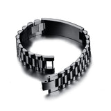 Personalized Men Bracelet Bangle Engraved Stainless Steel ID Male Adjustable