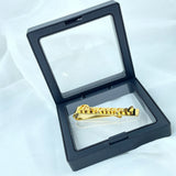 Personalized Men Tiepin Name Plate Stainless Steel Tie Clip