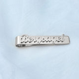 Personalized Men Tiepin Name Plate Stainless Steel Tie Clip