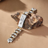 Personalized Men's Engraved Kids Name Bracelet Stainless Steel