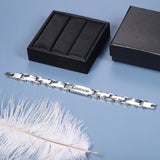 Custom Men's Name Bracelet 2021 Engraved ID Coordinate Stainless Steel