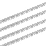 Men's Stainless Steel Cuban Link V-Shape Arrow Chain Necklace
