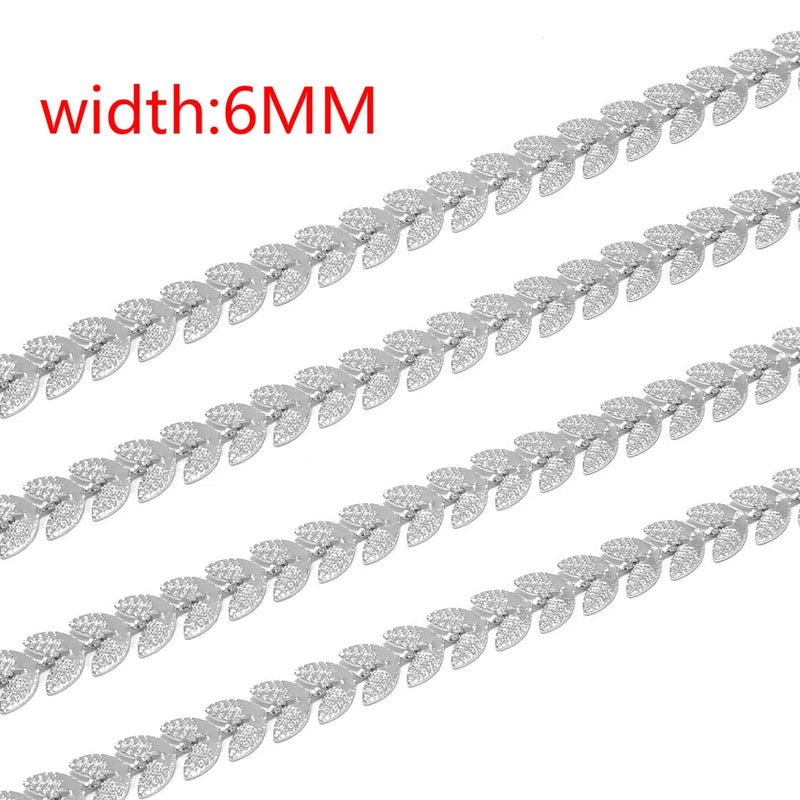 Men's Stainless Steel Cuban Link V-Shape Arrow Chain Necklace