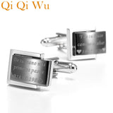 Personalized Mens Shirts Cufflinks Wedding Jewelry Father of the Bride