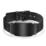 Custom Mens Photo Bracelet Watchband Wristband Jewelry