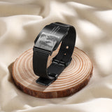 Custom Mens Photo Bracelet Watchband Wristband Jewelry