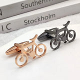 Men's Stainless Steel Bicycle Pattern Cufflink