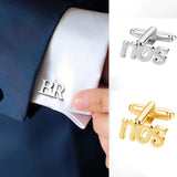 Personalized Mens Shirt Name Cufflinks Engraved Initials Cufflink