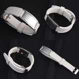Custom Mens Magnetic Therapy Bracelet Engraved Name Hematite Wristband