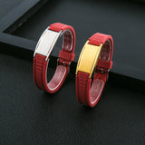 Custom Mens Magnetic Therapy Bracelet Engraved Name Hematite Wristband