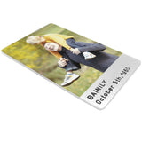 Personalized Metal Wallet Card with Picture Engraved Wallet Card Insert