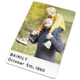 Personalized Metal Wallet Card with Picture Engraved Wallet Card Insert