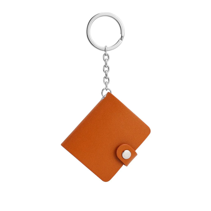 Personalized Mini Leather Photo Alum Keychain 12PCS Photos