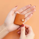 Personalized Mini Leather Photo Alum Keychain 12PCS Photos