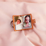 Personalized Mini Leather Photo Alum Keychain 12PCS Photos