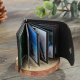 Personalized Mini Leather Photo Keychain with 10 Photos