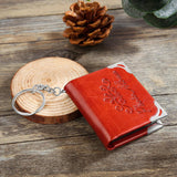 Mini Photo Album Keychain 10 Photos Leather Family Gift