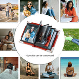 Mini Photo Album Keychain 10 Photos Leather Family Gift