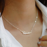 Personalized Minimalist Name Necklace, Gold Name Jewelry