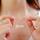 Personalized Minimalist Name Necklace, Gold Name Jewelry