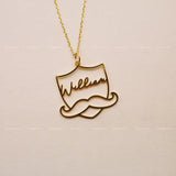 Personalized Mom and Dad Name Necklaces Stainless Steel Chain Necklace