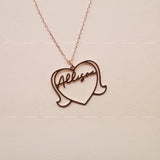 Personalized Mom and Dad Name Necklaces Stainless Steel Chain Necklace