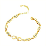 Personalized Mom Love Bracelet With Kids' Names Oval Shape Memorial Jewelry