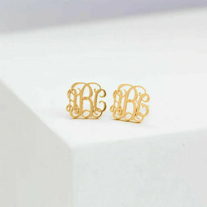 Personalized Monogram Earrings Three Letter Earrings