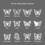 Personalized Butterfly Name Necklace - Stainless Steel Nameplate Choker