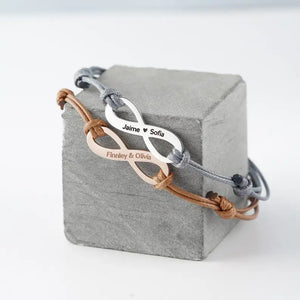 Personalized Mother Bracelet - Mom Jewelry - Infinity Bracelet