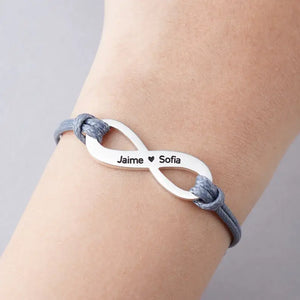 Personalized Mother Bracelet - Mom Jewelry - Infinity Bracelet
