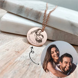 Personalized Mother Necklace With Kids Names Engraved Photo Necklace