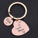 Engraved Godmother Keychain - Et si je t'appelais MARRAINE - Gift for Moms