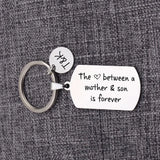 Mother's Gift Keychain - Love Between Mother and Son Forever