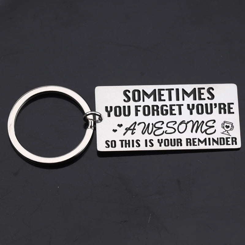 Personalized Motivation Keychain - Awesome Reminder Gift