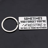Personalized Motivation Keychain - Awesome Reminder Gift