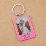 Personalized Colors Keychain Photo Car Keyrings