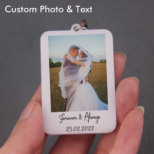 Personalized Colors Keychain Photo Car Keyrings