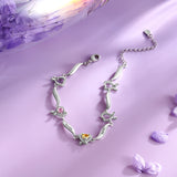 Personalized Multi-Heart Knot Bracelet with Family Name & Birthstones