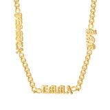 Custom Name Necklace Old English Pendant Men Women Jewelry