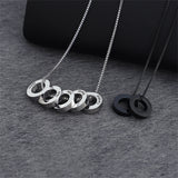 Personalized Multi-name Engraved Pendant Necklace for Men