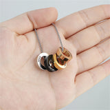 Personalized Multi-name Engraved Pendant Necklace for Men